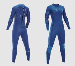 Zdjęcie Aztron Pianka Długa Do Pływania Damska Aurora 3/2Mm Niebieskie - Łęczna