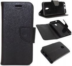 Gsm Hurt Etui do Alcatel 1C 2019 5003 Fancy Diary czarne Pokrowiec Obudowa Case
