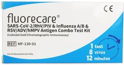 Bisaf Fluorecare Test Combo 8W1 Test Na Grypę A / Grypa B / Covid-19 / Rsv / Rhv / Piv / Adv / Hmpv 1Szt.