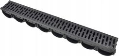 Vodaland Odwodnienie Liniowe Z Rusztem Plastikowym Easy3 1000x125x100mm Dn100 Kl. A15 (088208KPL)