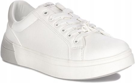 Calvin Klein Jeans Sneakersy na platformie białe V3A9-80986