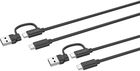 Speed-Link STREAM Play + Charge USB-C/A to USB-C Cable Set Black Charging cable PS4 SL460101BK