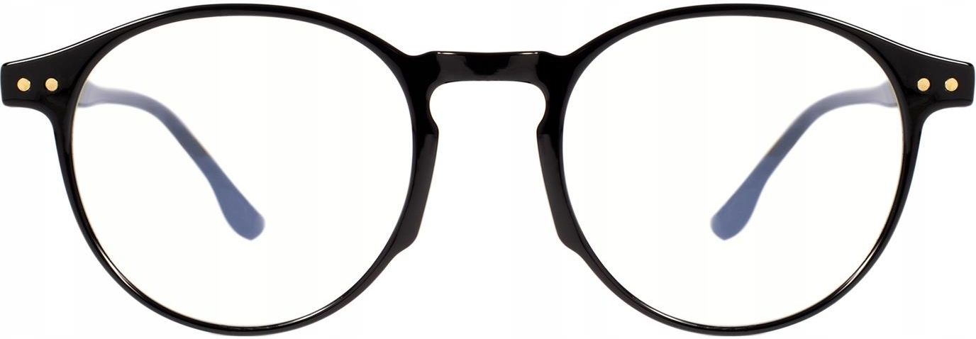 Theblogshop Okulary Zerówki Lekkie Czarne Oprawki Tr90 Retro