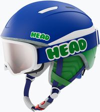 Zdjęcie Head Mojo Set + Gogle Jr Blue/Green/Silver Red 23/24 - Żary