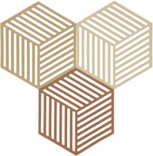 Zdjęcie Zone Denmark Podstawki Pod Gorące Naczynia Hexagon Beżowe 3Szt. (32704) - Skawina