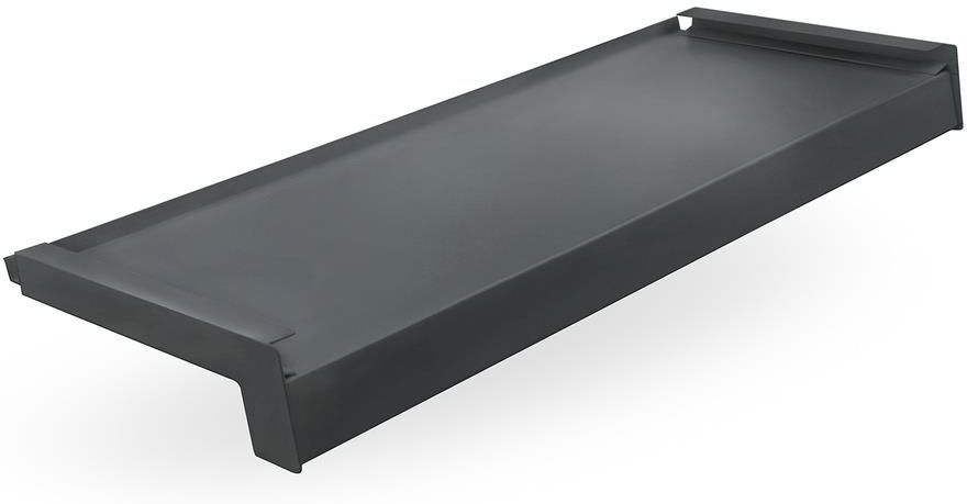 DQ-PP Stappentrapset, 150 cm, kastanjerood RAL 8004, verzinkt staal, daktrap, compleet voor dakpannen, opstapje dak, opstap voor rooster