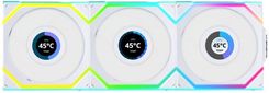Zdjęcie Wentylator Lian Li UNI FAN SL Wireless LCD ARGB PWM 120mm White 3 sztuki i kontroler (12SLLCD1W3W) - Sławno