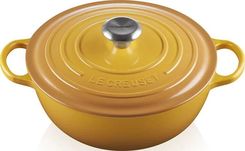 Zdjęcie Le Creuset Garnek La Marmite Signature 26cm Słoneczny Żółty Z Piaskowym Wnętrzem (21114266724430) - Tłuszcz