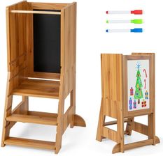 Zdjęcie Costway Pomocnik Kuchenny Podest Dla Dzieci Kitchen Helper - Dobre Miasto