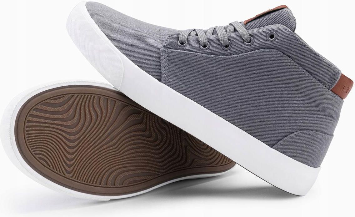 Yutakesanti  Wysokie męskie buty trampki szare V3 OM-FOTH-0156 46 - Ceny