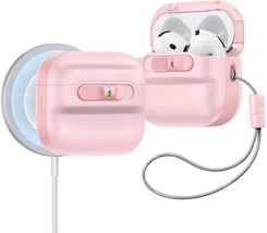 Esr Etui na słuchawki Pulse HaloLock MagSafe do Apple Airpods 4 Różowy