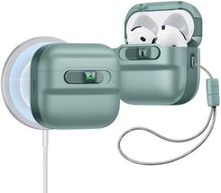 Esr Etui na słuchawki Pulse HaloLock MagSafe do Apple Airpods 4 Zielony