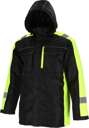 Kurtka męska Lahti Pro KURTKA OCIEPLANA Z KAPTUREM, CZARNO-ŻÓŁTA, "S", CE, LAHTI