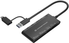 Conceptronic USB3.0+/C SD,MicroSD,MMC,M2,CF sw (BIAN03B)