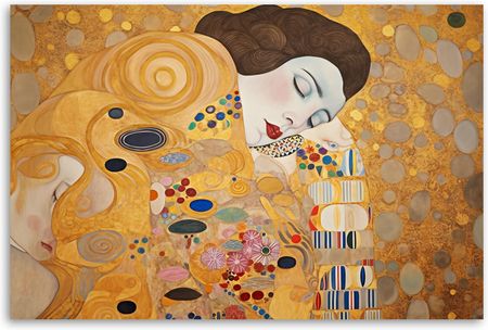 Feeby Obraz Na Płótnie Fototapeta Abstrakcyjny Portret Kobiety G. Klimt 100X70 Cm Grafika Ściennareplika Acja Ścienna Projekt Salon Sypialnia Przedp - zdjęcie 2