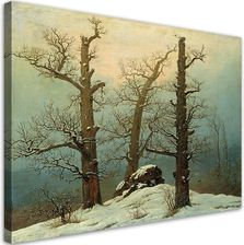Feeby Obraz Na Płótnie Fototapeta Cairn In Snow Caspar David Friedrich 100X70 Cm Grafika Ściennareplika Acja Ścienna Projekt Salon Sypialnia Przedpo