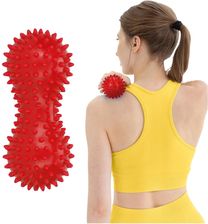 Zdjęcie 4FIZJO Podwójna Piłka Sensoryczna Do Masażu Kolorowa - Maków Mazowiecki