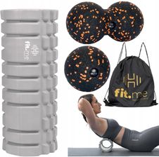 Zdjęcie Fit.Me Zesatw Roller Z Wypustkami+ Duoball+ Piłka Do Masażu Czarny - Wyszków