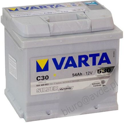 Batterie VARTA C30 Silver Dynamic 54 Ah 530 A