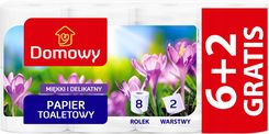Zdjęcie Domowy Papier Toaletowy Biały Miękki I Delikatny 8 Rolek (6+2) - Inowrocław