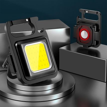 Arsa Go Mocna Mini Latarka Led Kieszonkowa Brelok Magnes Otwieracz Uchwyt Nóżka - zdjęcie 3