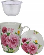Livello Kubek Porcelanowy 350Ml Z Zaparzaczem Sitkiem Metalowym 2688