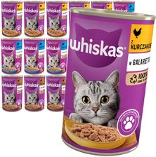 Whiskas Adult Mokra Karma Dla Kotów W Galaretce Kurczak Kaczka Tuńczyk 18X400G