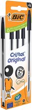 Zdjęcie Bic Długopis Cristal Original Czarny Pouch 4szt. - Dębica