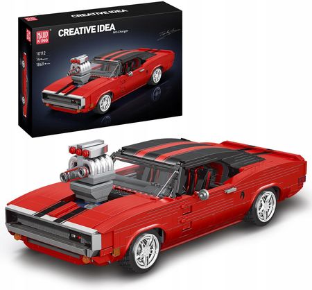 Mould King 10112 Dodge Charger Klocki Model Kultowy Muscle Car Samochód