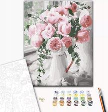 Zdjęcie Brushme Malowanie Po Numerach 40X50Cm Bukiet Delikatnych Róż - Opalenica