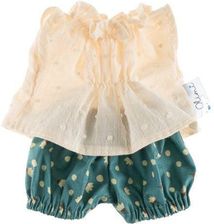 Zdjęcie Padu Kombinezony Dla Lalek Tunika I Szorty Kropki Ecru/Zielony - Myszków