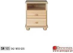 Zdjęcie Drewmax szafka nocna sosnowa SN 105 - Biała Rawska