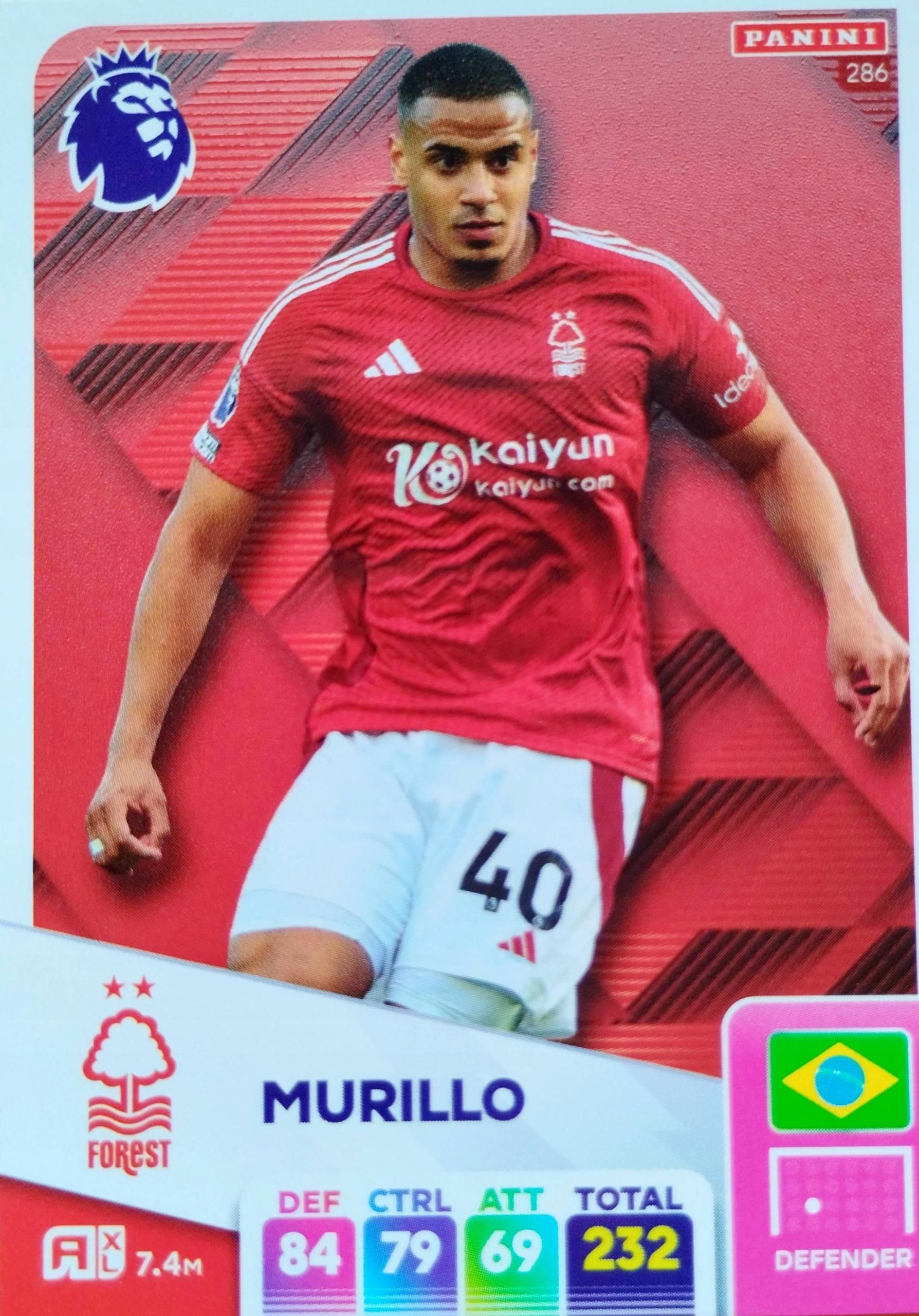 24-25 ノッティンガム・フォレスト No.5 ムリーリョ 24-25 ノッティンガム・フォレスト No.5 ムリーリョ 24-25