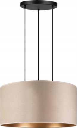 Tornado Lampa Wisząca Duża Abażur Xl 60Cm Welur Beżowy Złoty (Lampatornadoaxl1Welurbeżowyzłoty)