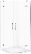 Zdjęcie Cersanit Jota 90x90x195 Chrom + Brodzik Tako S601447 - Zgorzelec