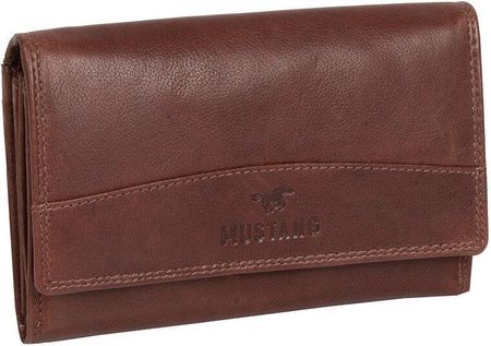 MUSTANG UDINE WALLET UNIWERSALNY SKÓRZANY PORTFEL PREMIUM POJEMNY NA KARTY SKÓRA BROWN 06.102301