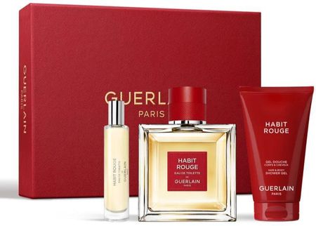 Guerlain Habit Rouge 香水セット Guerlain Habit Rouge Zestaw Woda Toaletowa 100ml + Woda Toaletowa