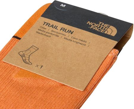Skarpety do biegów trailowych unisex The North Face TRAIL RUN CREW pomarańczowe NF0A882FTNI - zdjęcie 2
