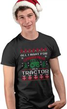 Zdjęcie All I want for Christmas is a tractor - męska koszulka na prezent - Skoczów