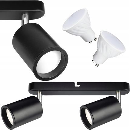 Dled Lampa Natynkowa Spot Na 2X Gu10 Led Tuba Sufitowa