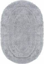 Zdjęcie Dywanik Łazienkowy Miękki Antypoślizgowy Można Prać Owal 50X80Cm Szary - Lidzbark Warmiński