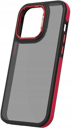 Etui Case Plecki Crystal Black Do Iphone 14 Pro Max 6 7 Czerwona Szkło - zdjęcie 2