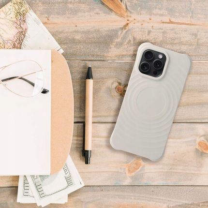 Etui Silicone Zephyr Mag Cover Kompatybilny Z Magsafe Do Iphone 16 Plus Bia - zdjęcie 2