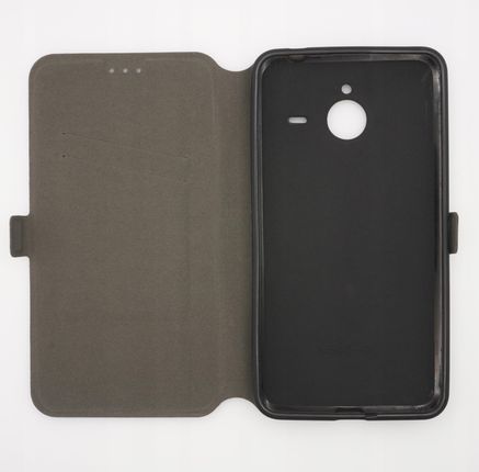 Etui Microsoft Lumia 640Xl Zamykane Flip Czarne - zdjęcie 2