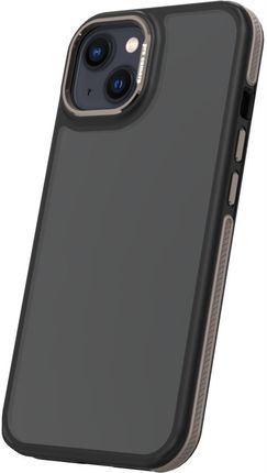Etui Case Plecki Crystal Black Do Iphone 13 14 6 1 Szara Szkło - zdjęcie 3