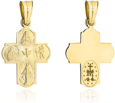 Magar Gold Krzyżyk złoty z Duchem Świętym duży