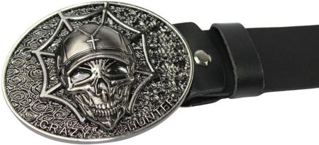 Klamra Bezniklowa Do Paska Sprzączka Pełna Blaszka Z Bolczykiem 40 mm Metalowa Solidna KBOL40/90 CRAZY HUNTER - zdjęcie 3