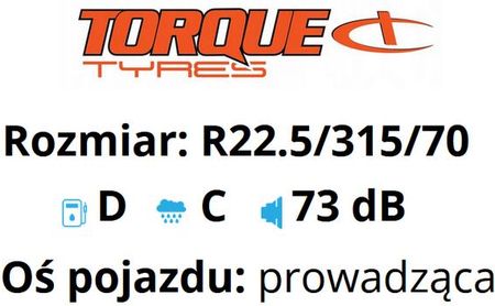 TORQUE TQ121 315/70 R22.5 156/150L-120KMH - zdjęcie 2