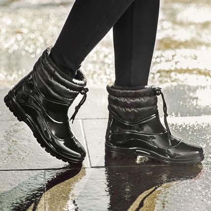 Ocieplane damskie kalosze z wkładką memory SCHOLL NEW VESTMANN : Rodzaj_scholl_new_vestmann - Krótkie, Rozmiar_SCHOLL - 35