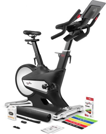 Rower spinningowy Wingman SLX22 Pro z półką na tablet i zestawem akcesoriów treningowych